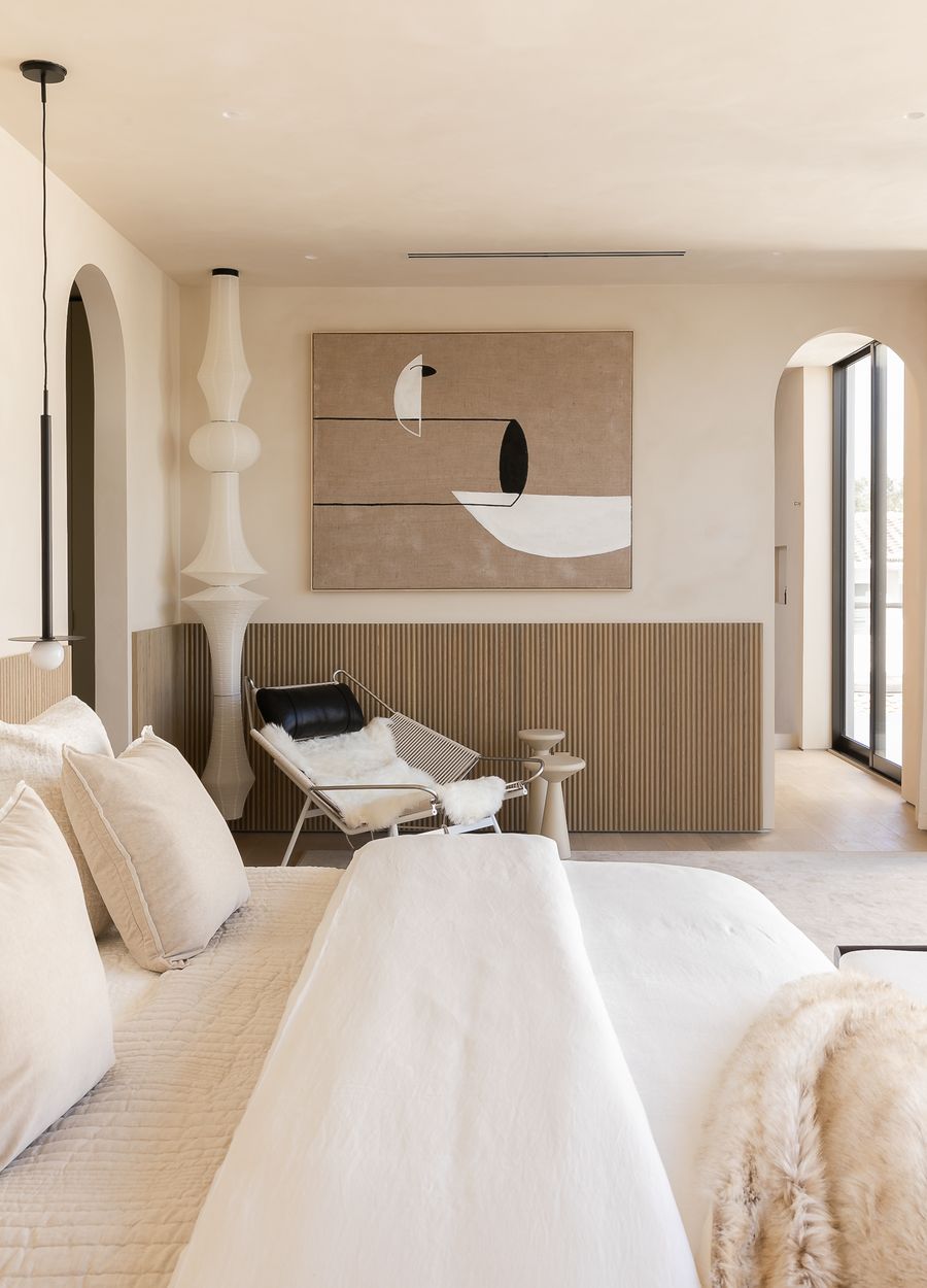 Bedroom with soft natural light, designed by GAIA/S STUDIO